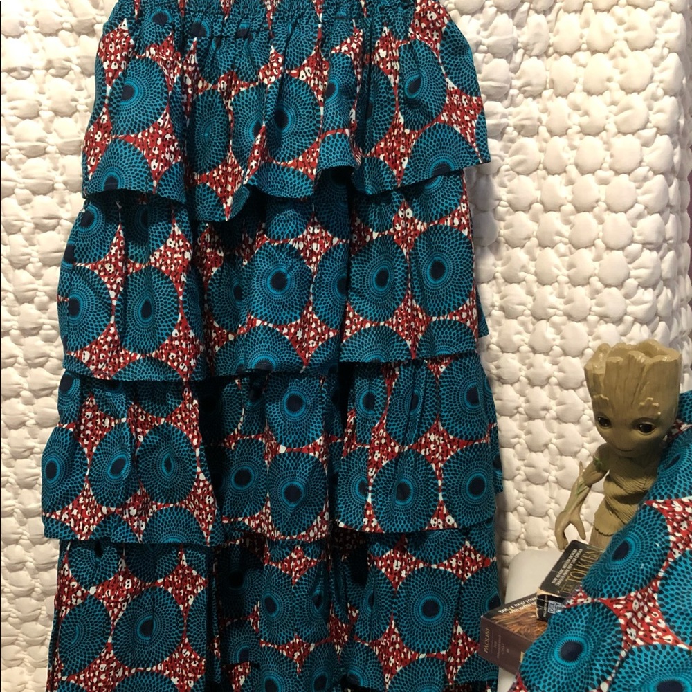 Floor Length Tiered Skirt